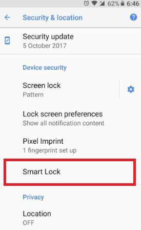 Ako používať Smart Lock v systéme Android Oreo 8.1 na automatické odomknutie telefónu