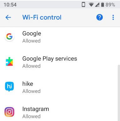 Aplikácie na ovládanie Wi-Fi Android P