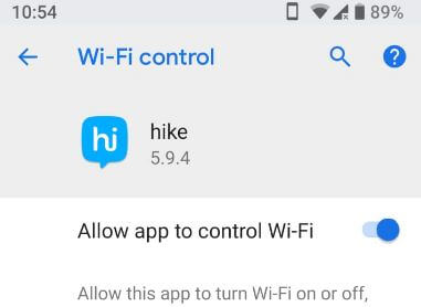 Ako zakázať aplikáciu na ovládanie Wi-Fi v systéme Android P 9.0