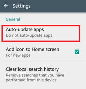V nastaveniach klepnite na Automaticky aktualizovať aplikácie