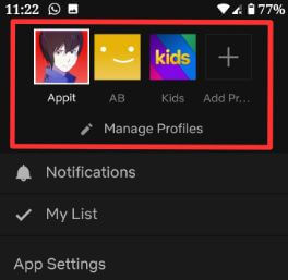 Ako zmeniť užívateľský profil na Netflix Android