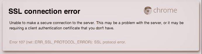 Chyba pripojenia SSL Prehliadač Google Chrome: Ako opraviť