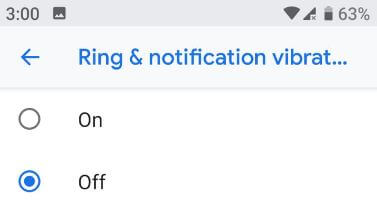 Vypnite vibrácie pre upozornenia na Pixel 3 Pie