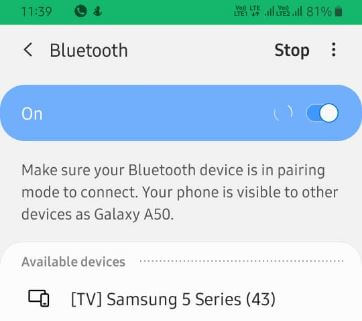 Ako opraviť problémy s telefónom Samsung Galaxy A50 Bluetooth